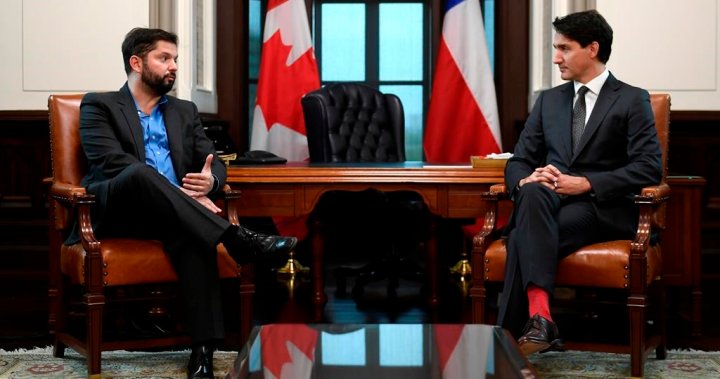 Trudeau says world leaders should &lsquo;keep up with changes&rsquo; as Chile undergoes mining reform